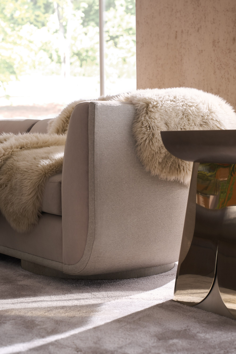 Square Mirror End Table | Caracole Zenith | Oroa.com