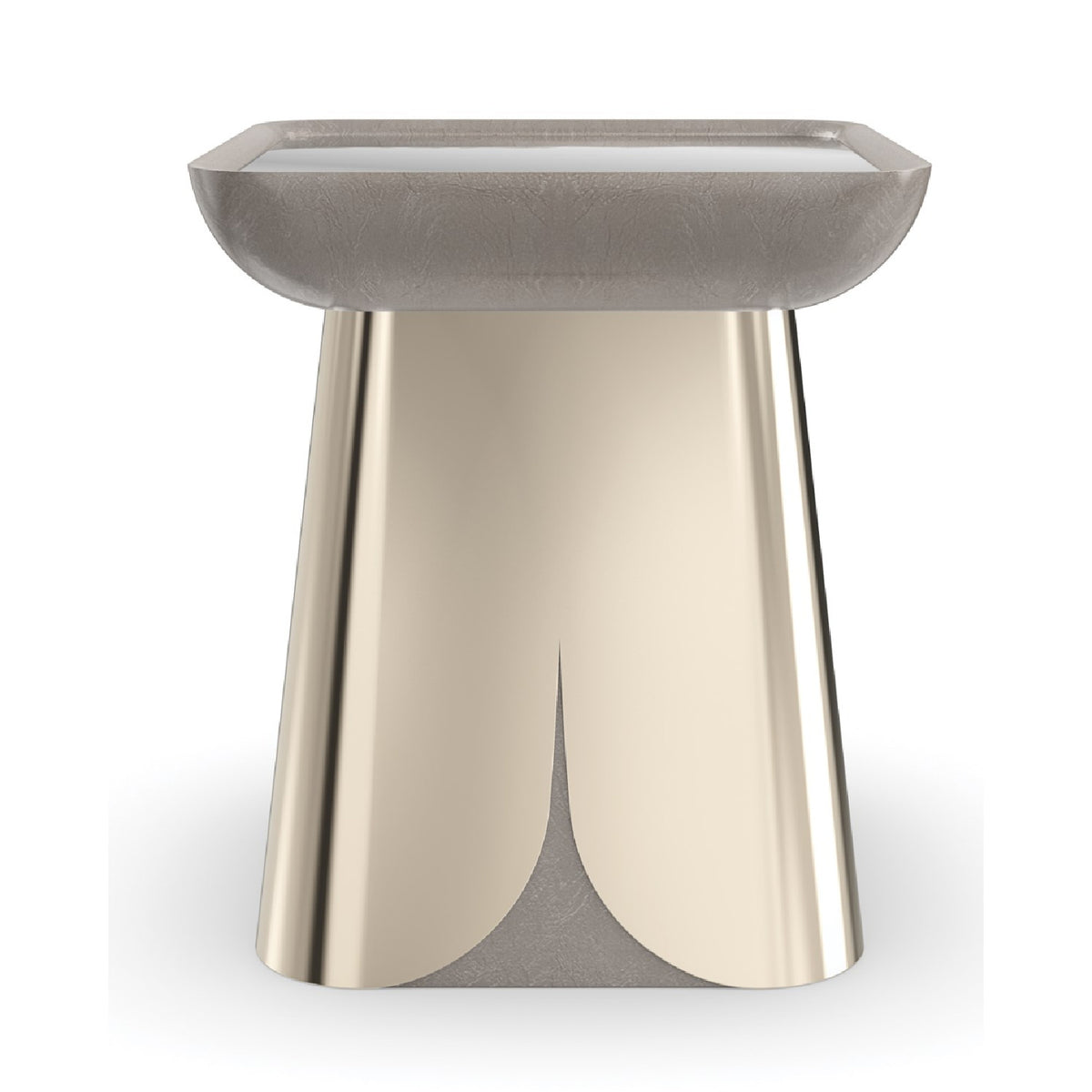 Square Mirror End Table | Caracole Zenith