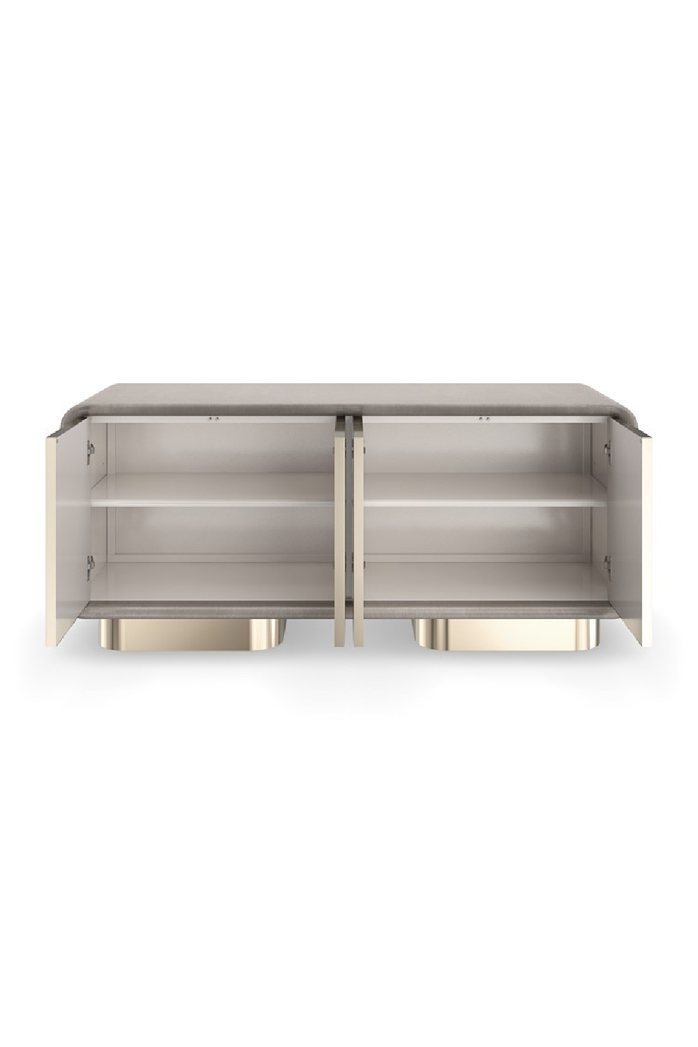 Mirrored 4-Door Media Unit | Caracole Aero | Oroa.com