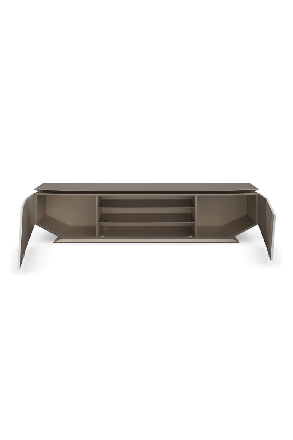 Metallic Modern Media Unit | Caracole Axis | Oroa.com