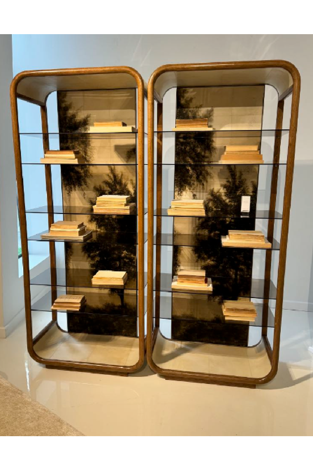 Gold Wooden Framed Bookcase | Caracole Fairmont | Oroa.com