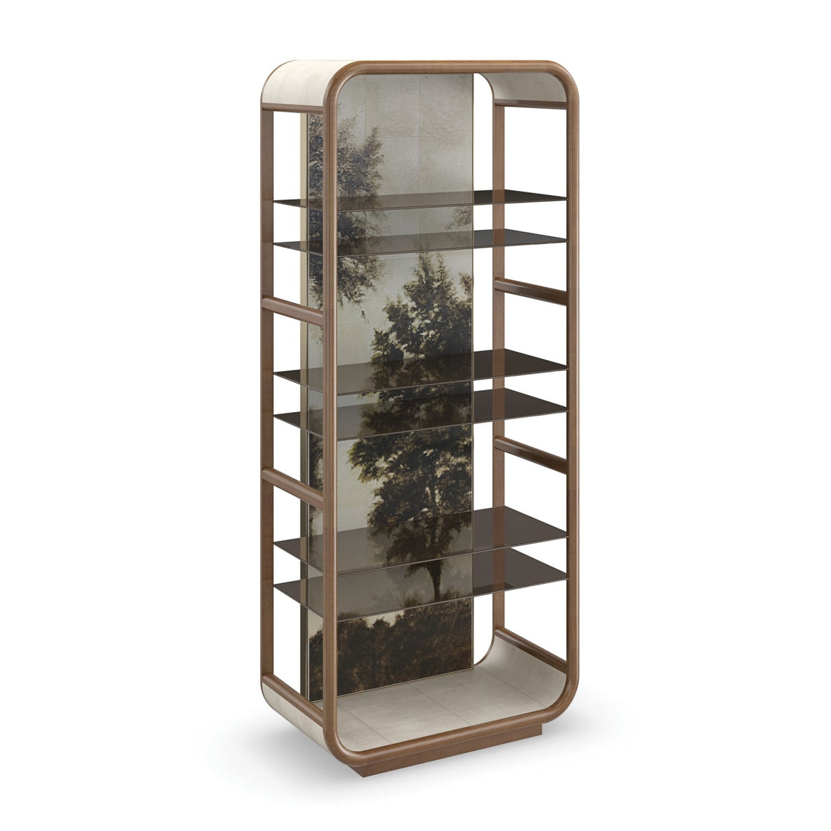 Gold Wooden Framed Bookcase – Fairmont – front view