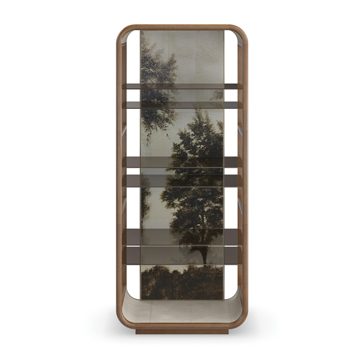 Gold Wooden Framed Bookcase | Caracole Fairmont