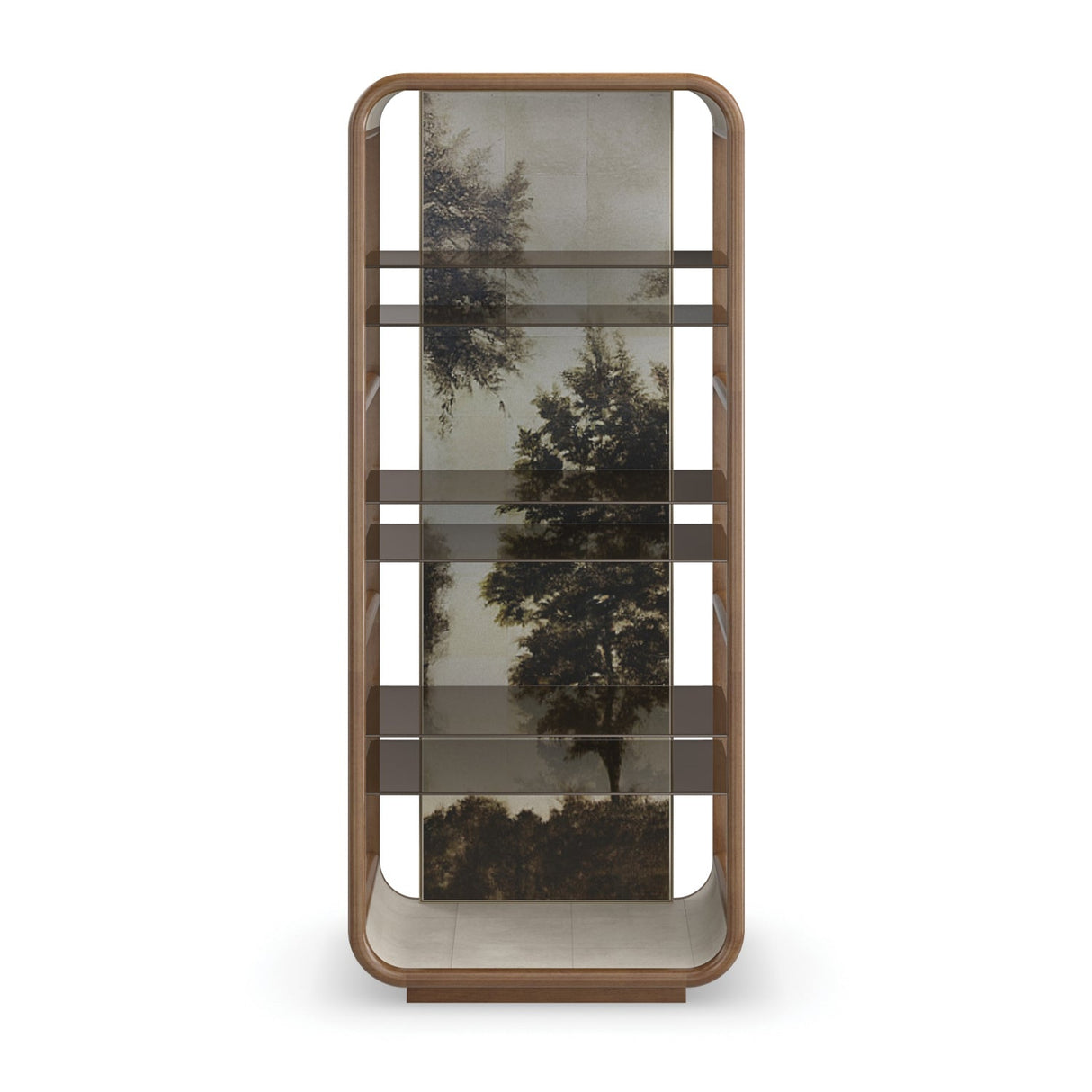 Gold Wooden Framed Bookcase – Fairmont – side view