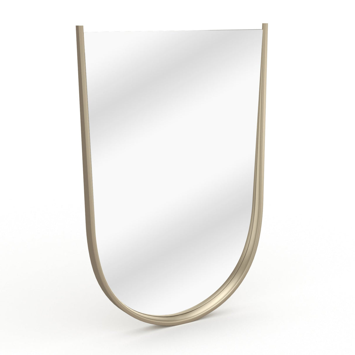 Silver Arched Mirror – Oblique – side view