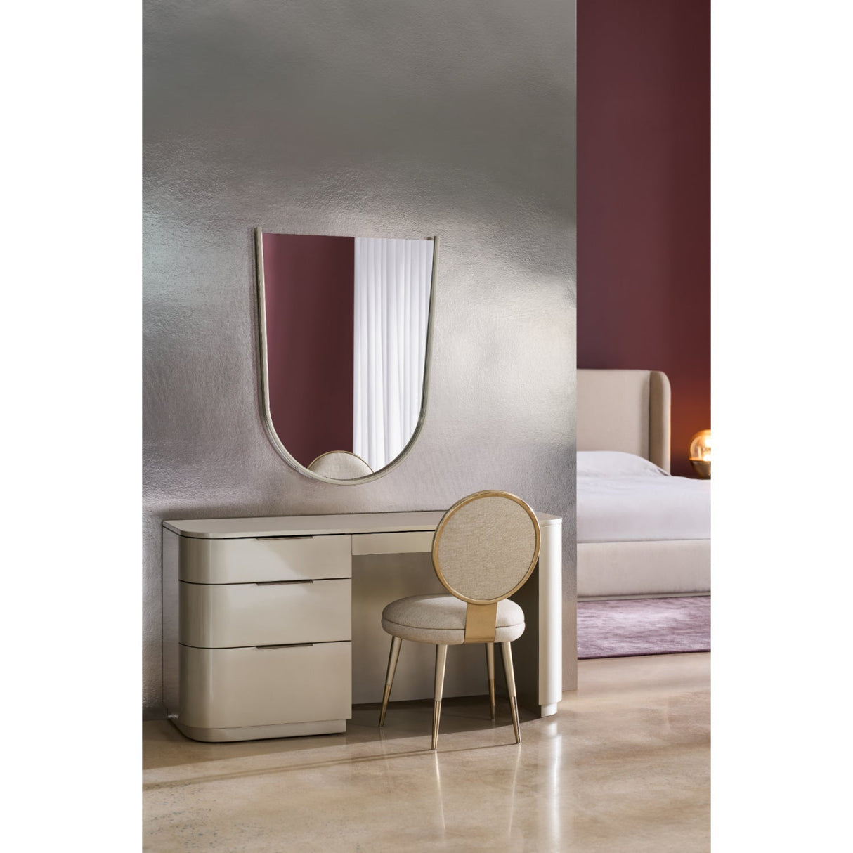 Silver Arched Mirror – Oblique – alternate view 5