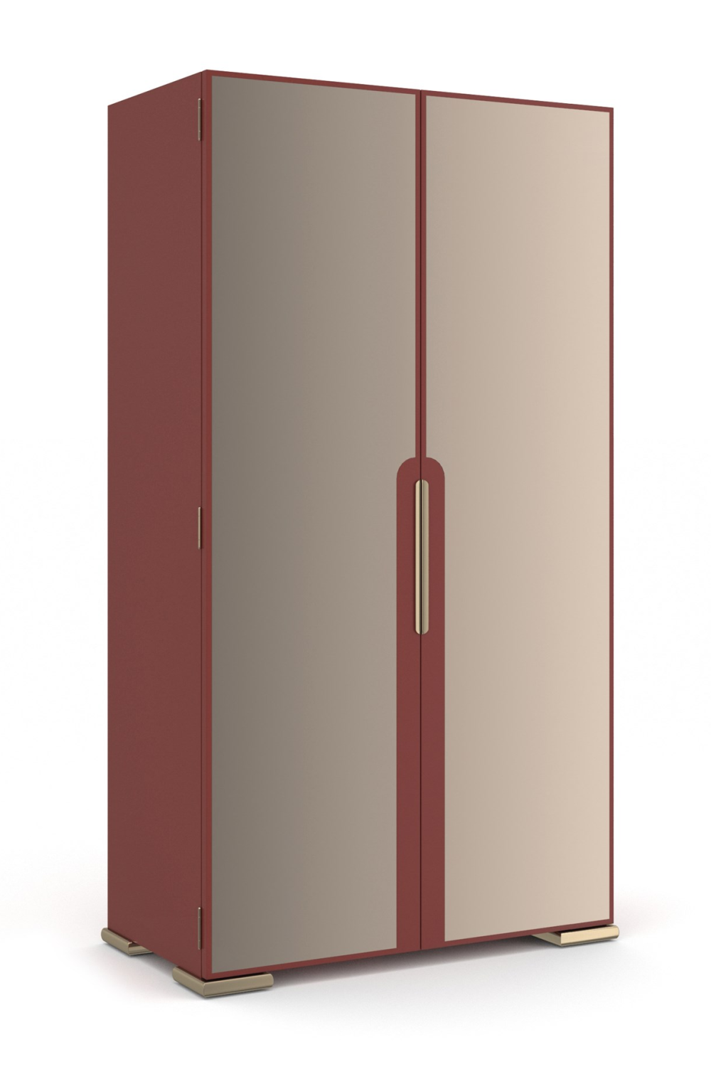 Bronze Mirror 2-Door Cabinet | Caracole Allure | Oroa.com