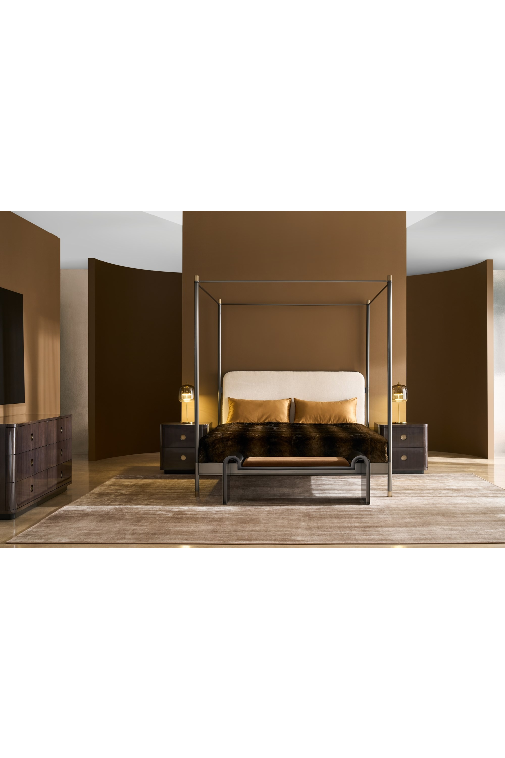 Brown Wooden Nightstand | Oroa.com
