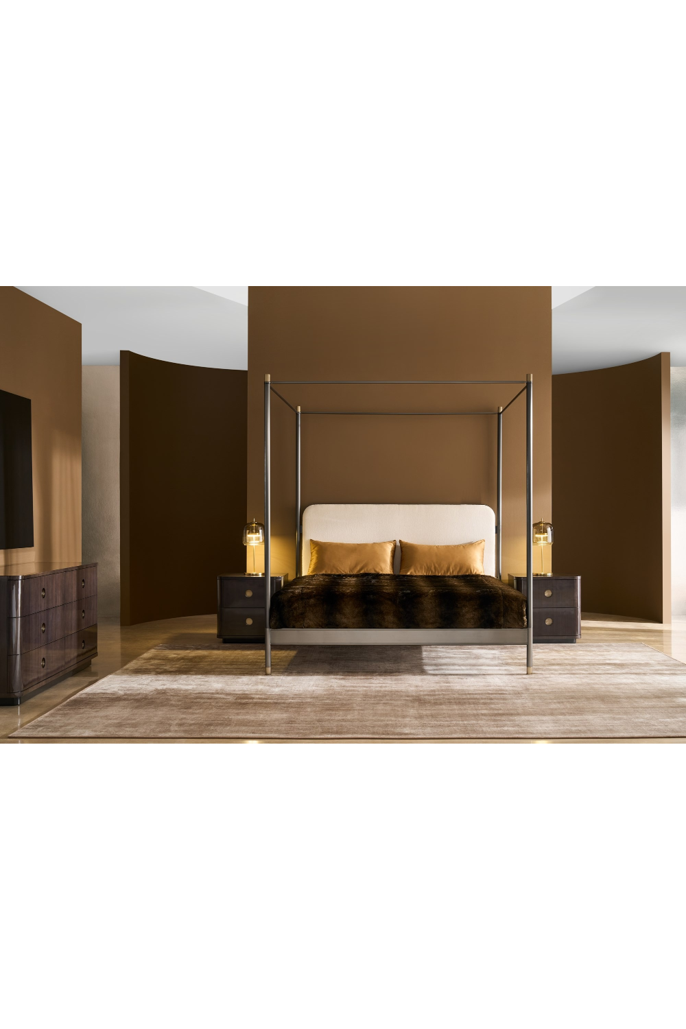 Brown Wooden Nightstand | Oroa.com