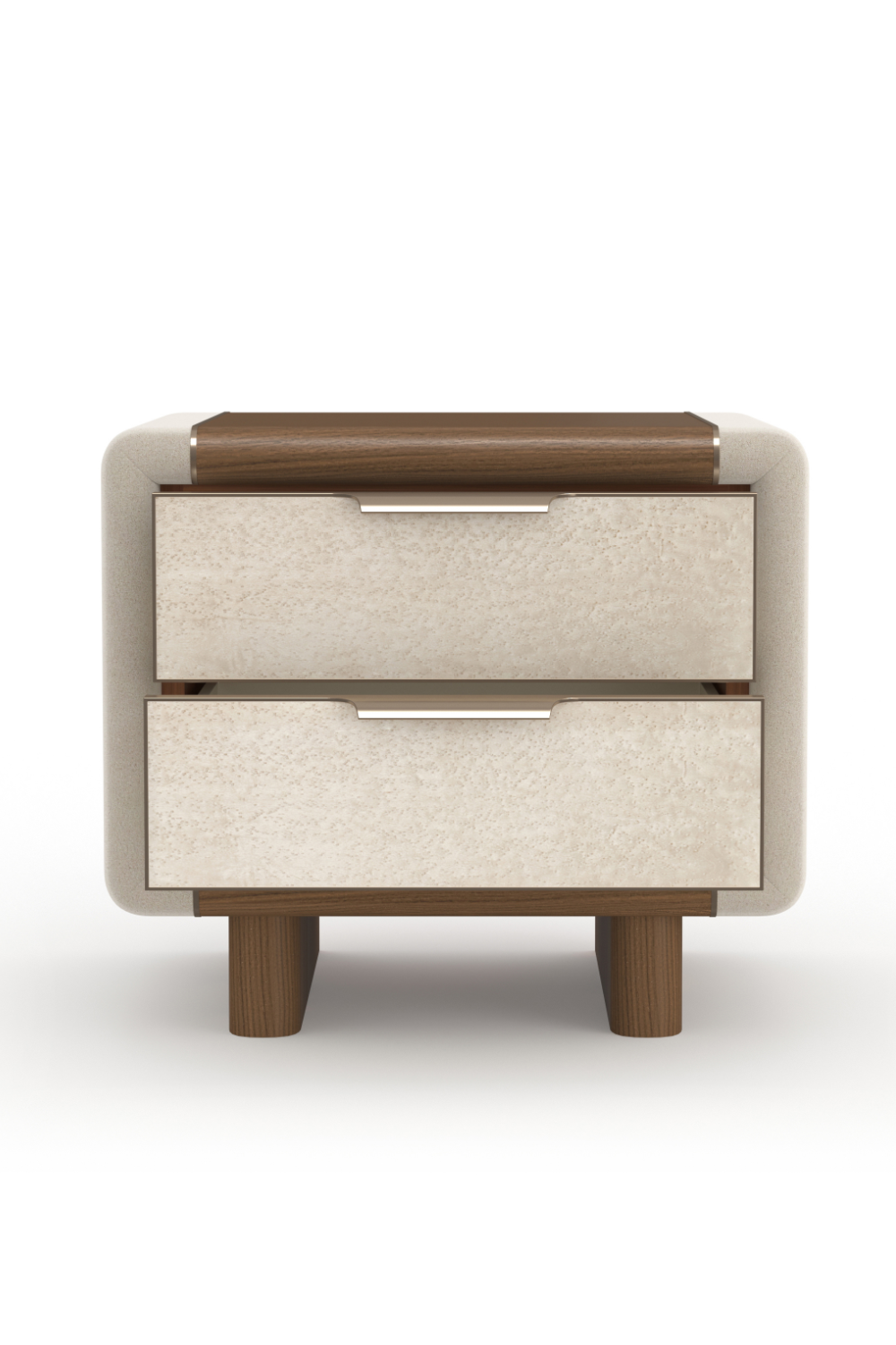 Suede Panel Nightstand | Caracole Botero | Oroa.com
