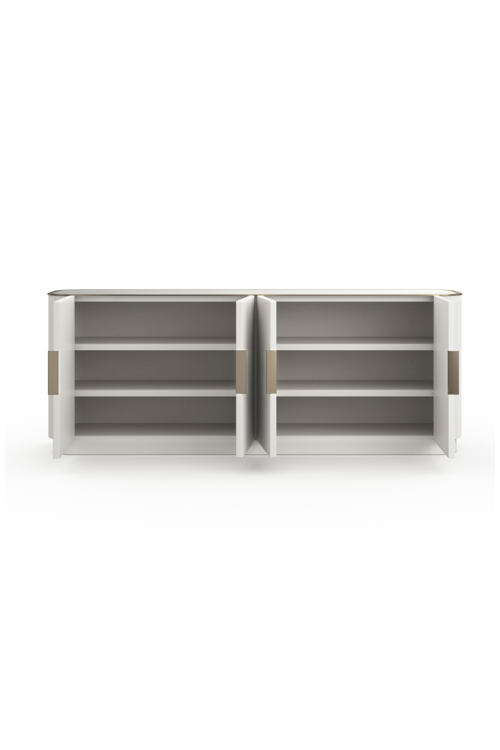 Fluted 4-Door Sideboard | Caracole Love | Oroa.com