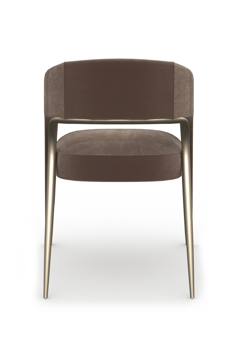 Open-Back Velvet Dining Chair | Caracole Gazelle | Oroa.com