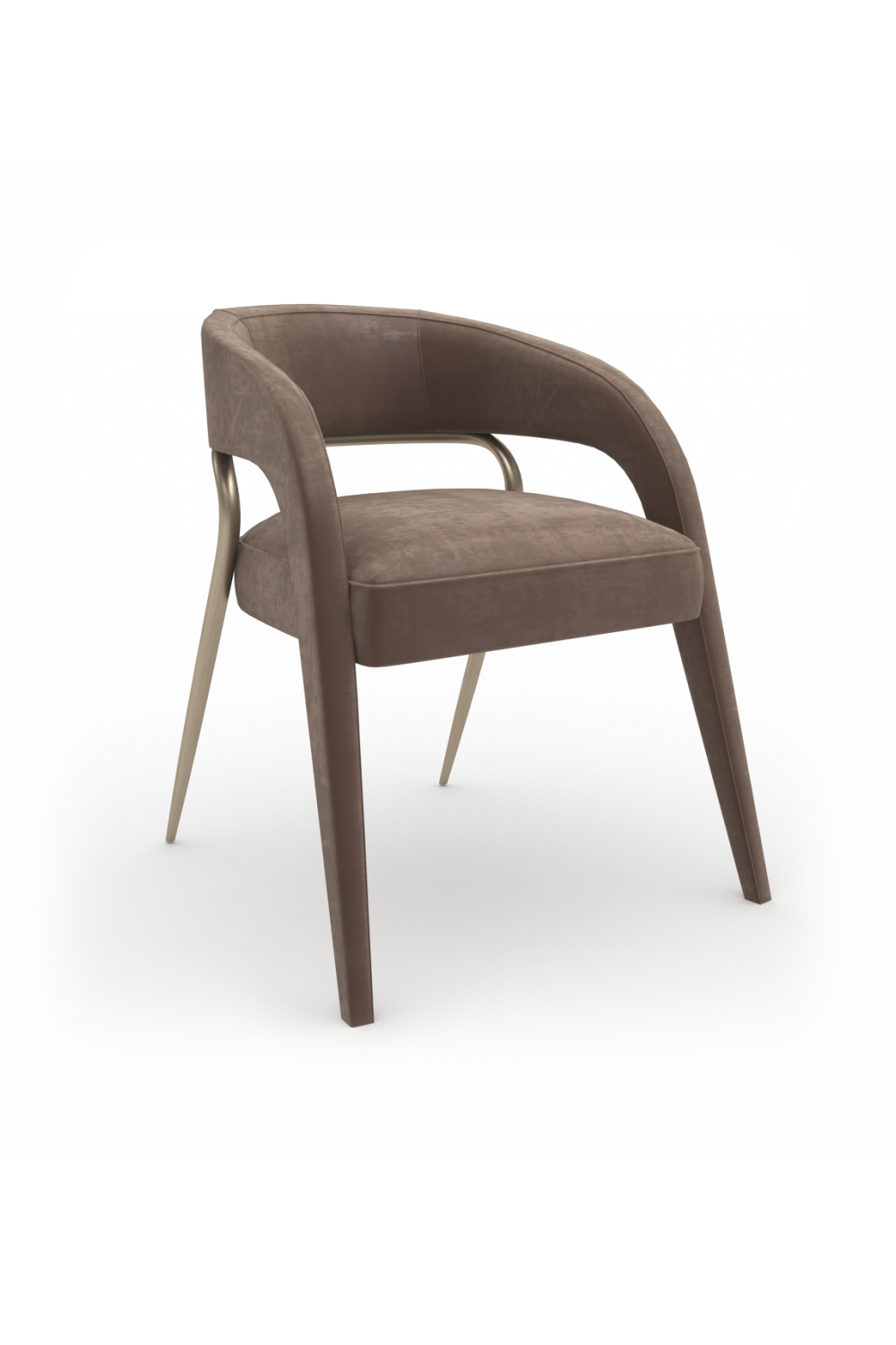 Open-Back Velvet Dining Chair | Caracole Gazelle | Oroa.com