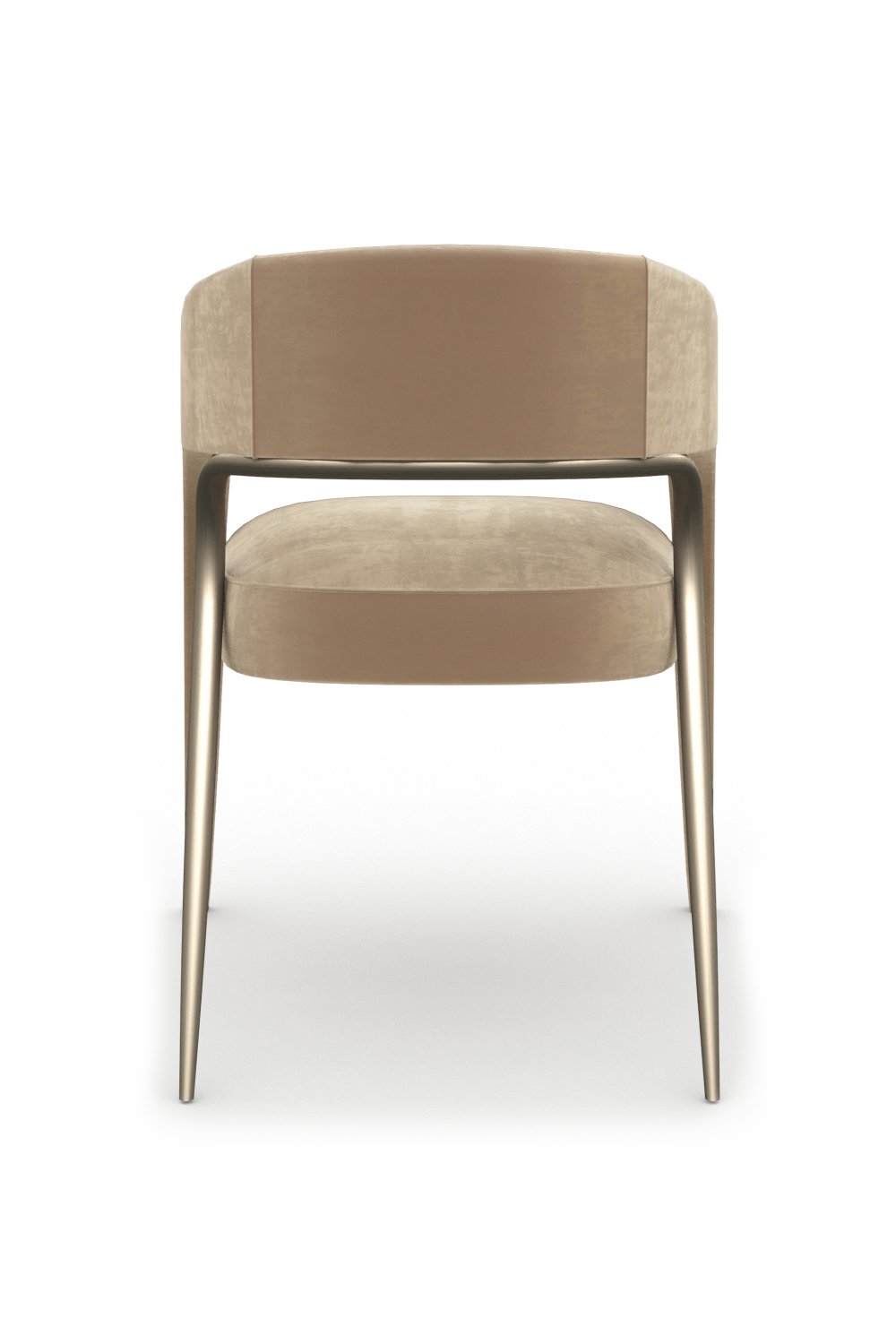 Open-Back Velvet Dining Chair | Caracole Gazelle | Oroa.com