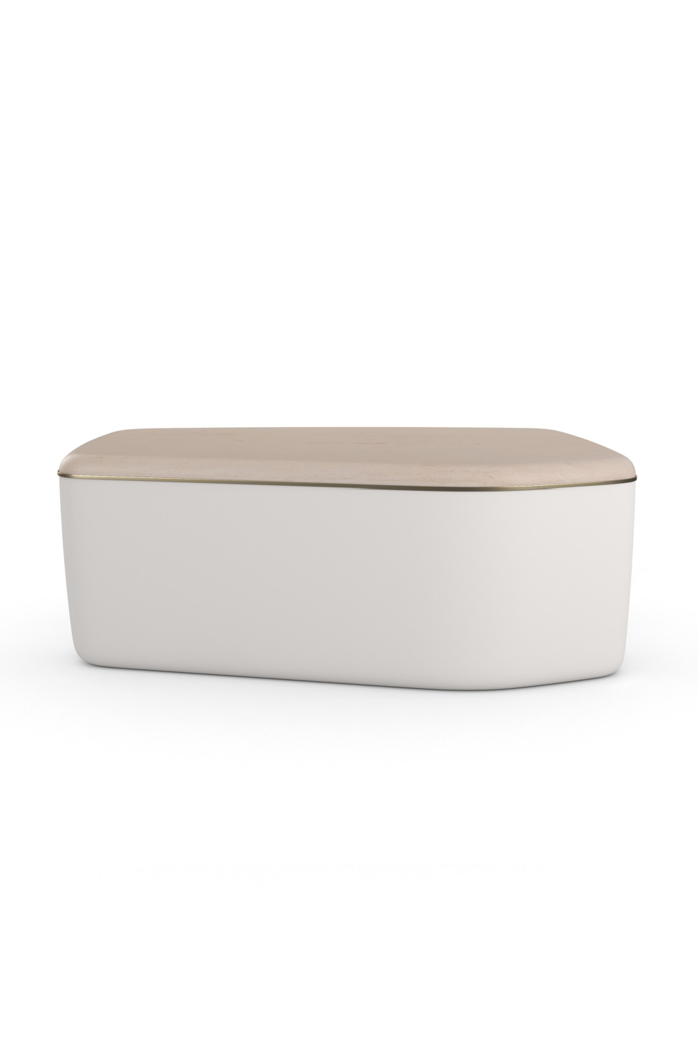 Ivory Bouclé Coffee Table | Caracole Serir | Oroa.com