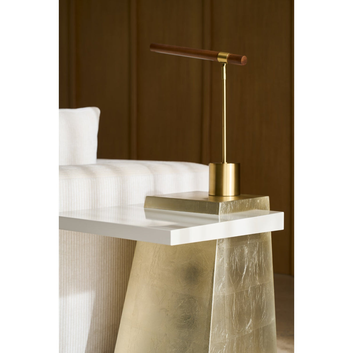 Wooden Trapezoid Side Table β Plank β alternate view 5