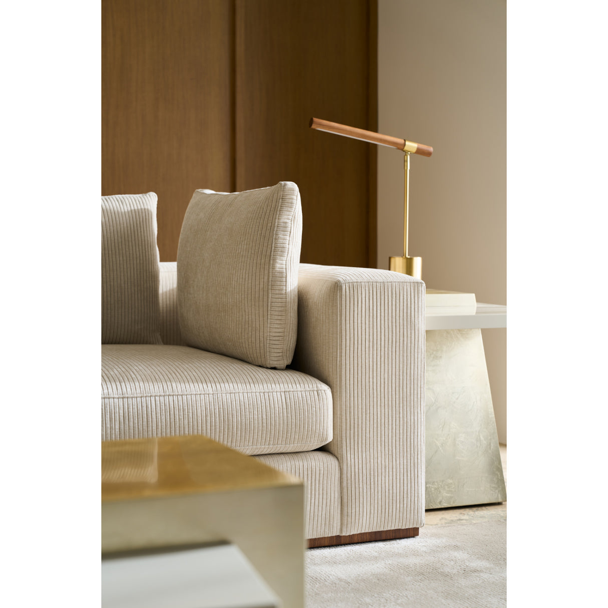 Wooden Trapezoid Side Table β Plank β alternate view 7