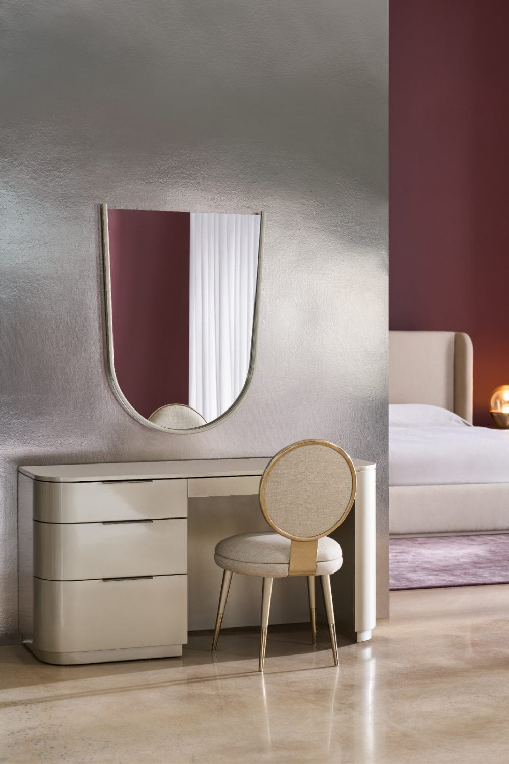 Frosted Glass Side Table | Caracole Bauble | Oroa.com