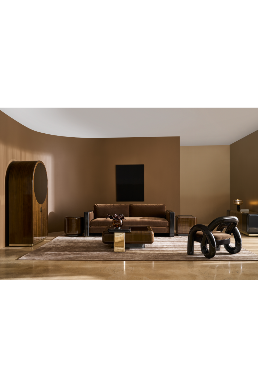 Mirror Top Cube Accent Table | Caracole Gelee | Oroa.com