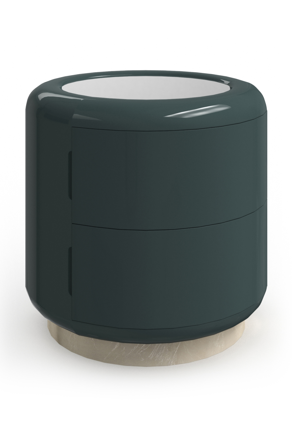 Green Cylindrical Side Table | Caracole Gelee | Oroa.com