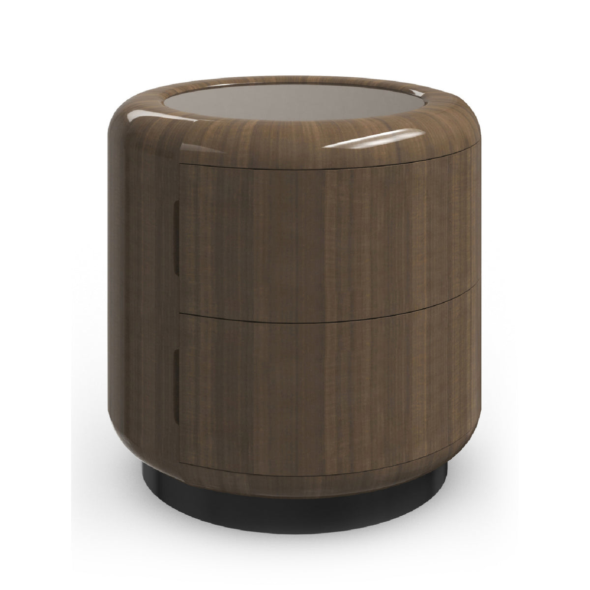2-Drawer Round Side Table | Caracole Gelee | Oroa.com
