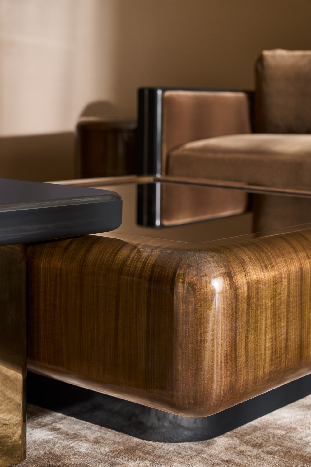 Glossy Square Accent Table | Caracole Gelee | Oroa.com