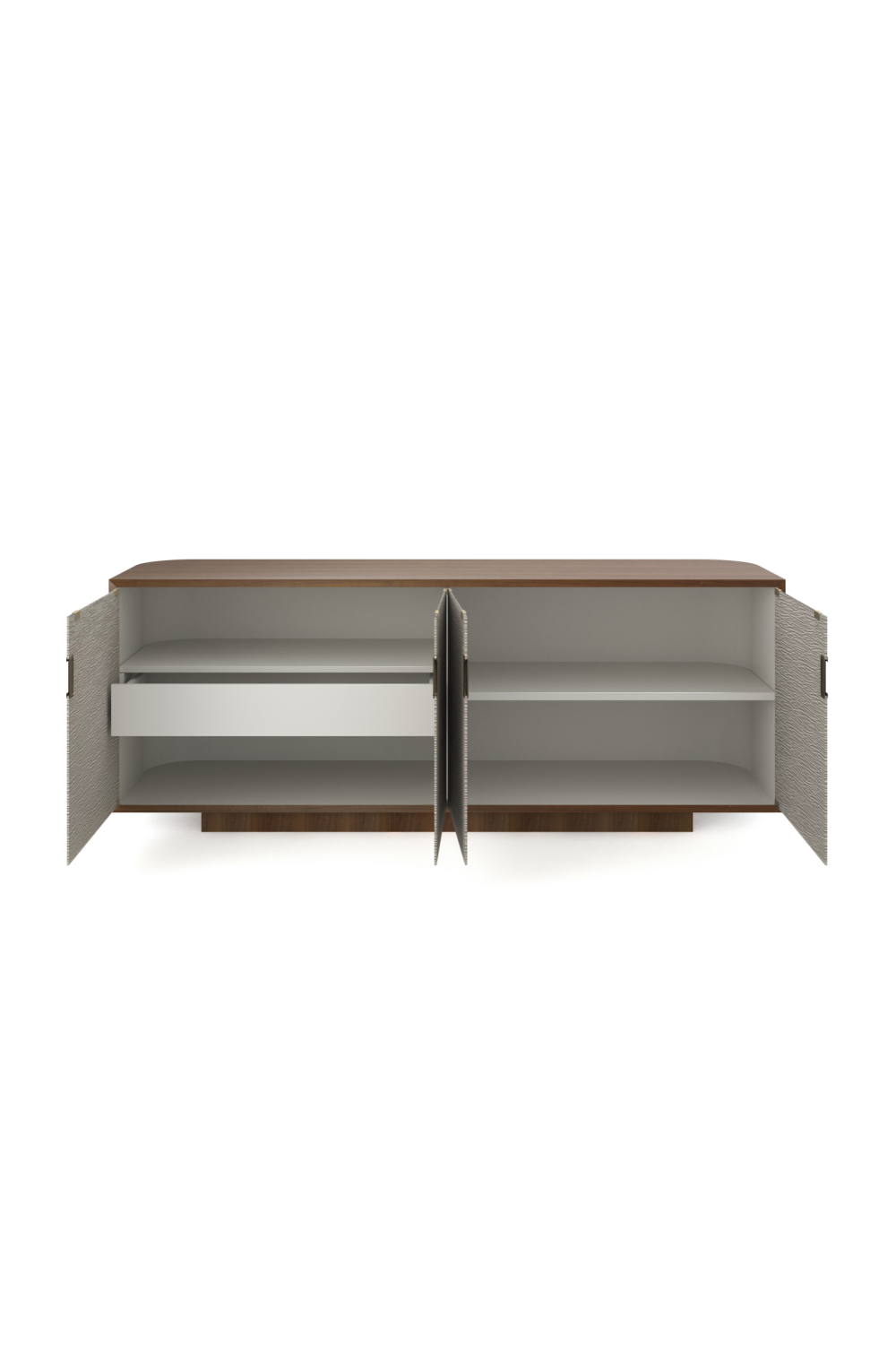 Textured Glass 4-Door Sideboard | Caracole Drift | Oroa.com