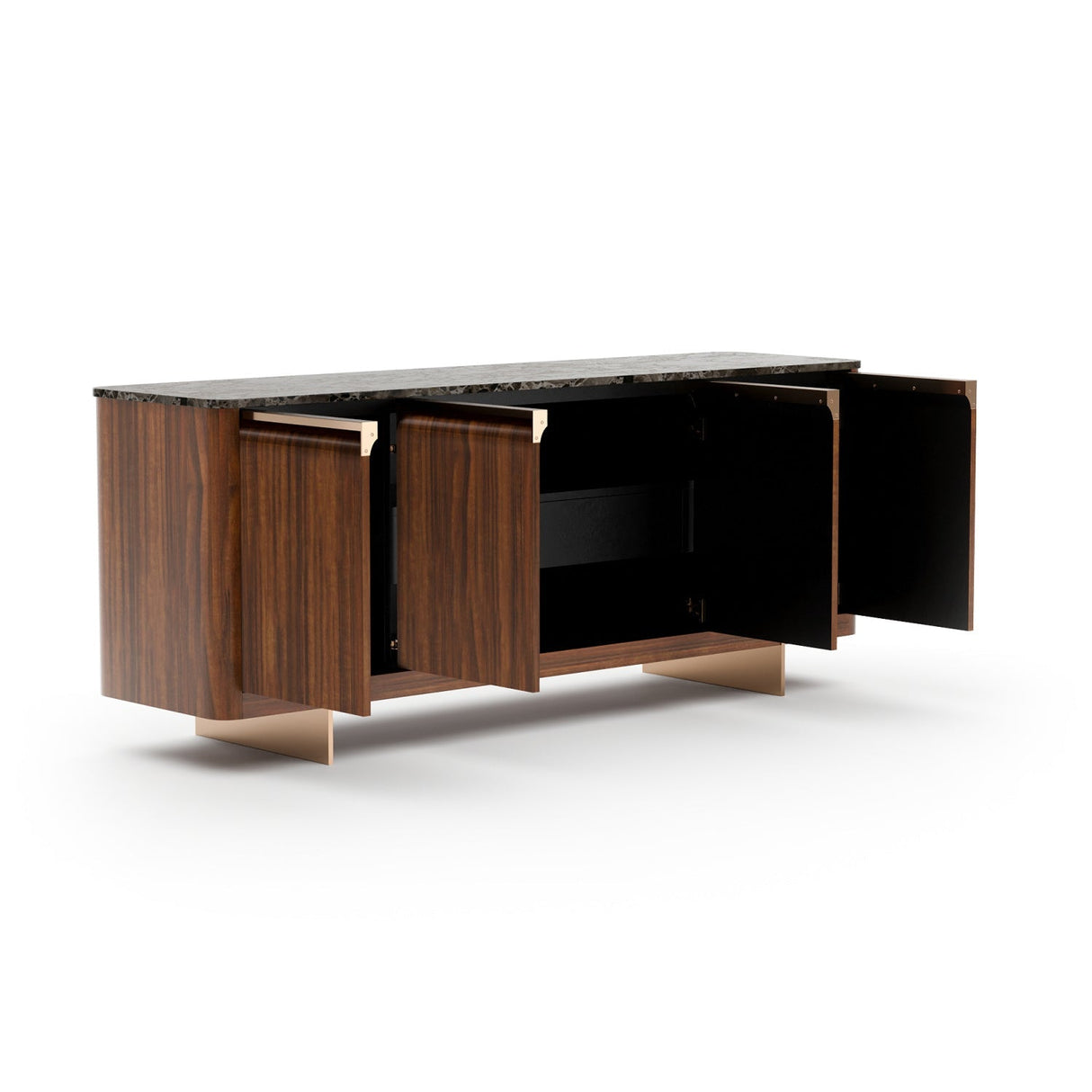 Smoked Walnut 4-Door Sideboard – Altura – alternate view 5