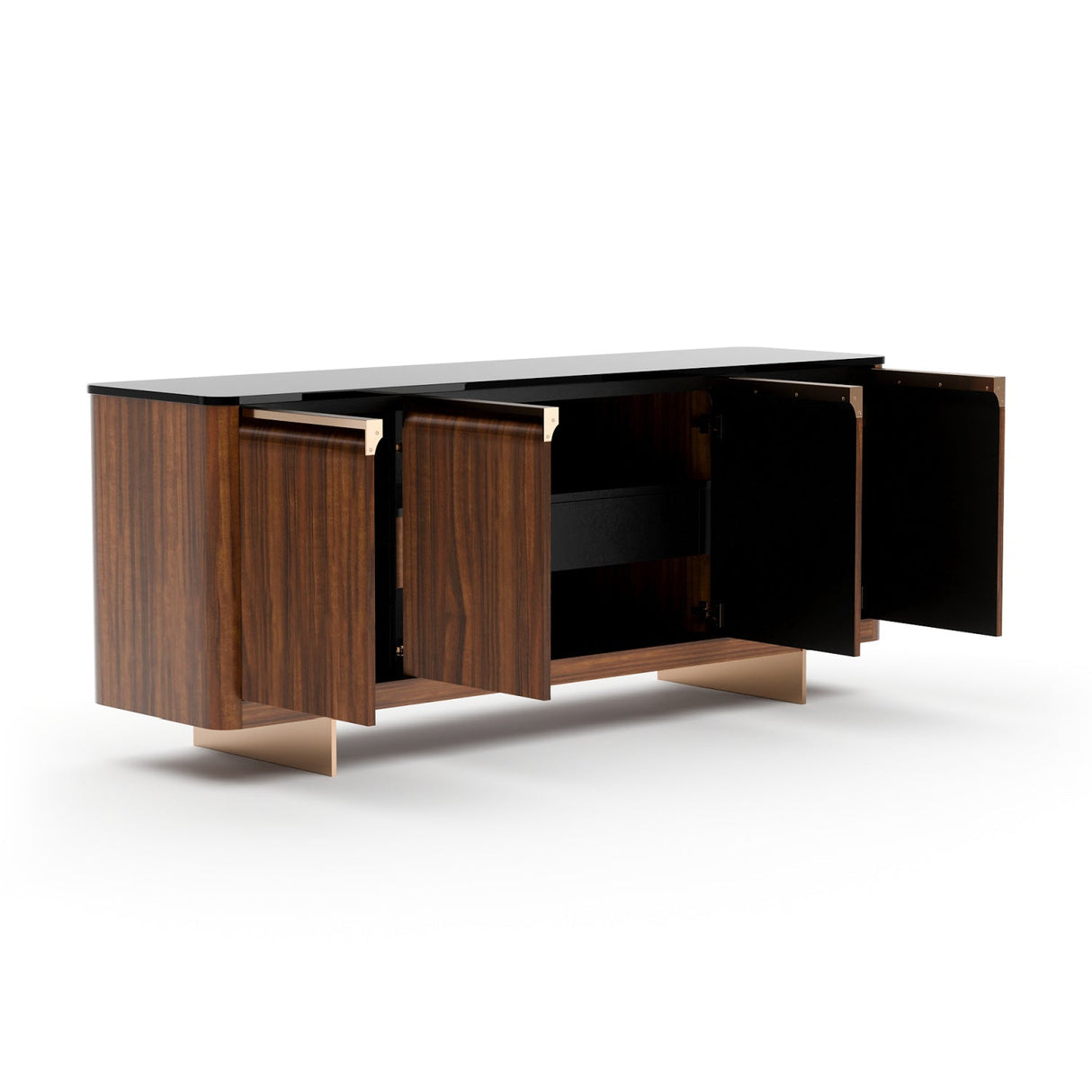Smoked Walnut 4-Door Sideboard – Altura – alternate view 11