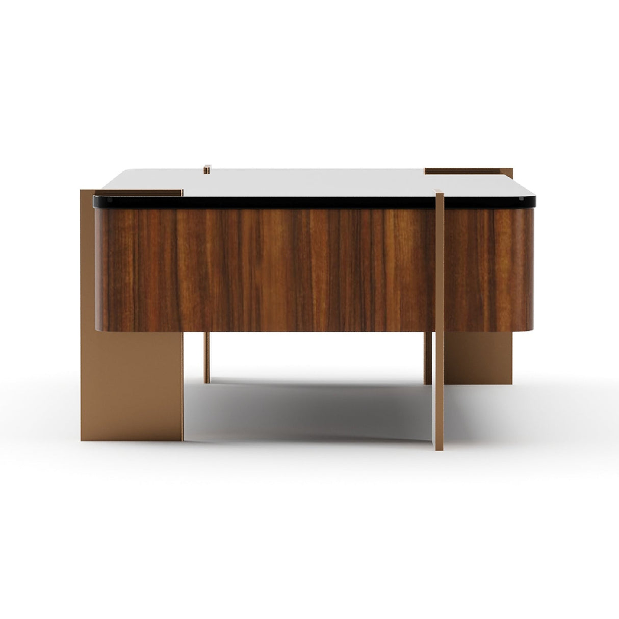 Rectangular Walnut Cocktail Table – Altura – rear view