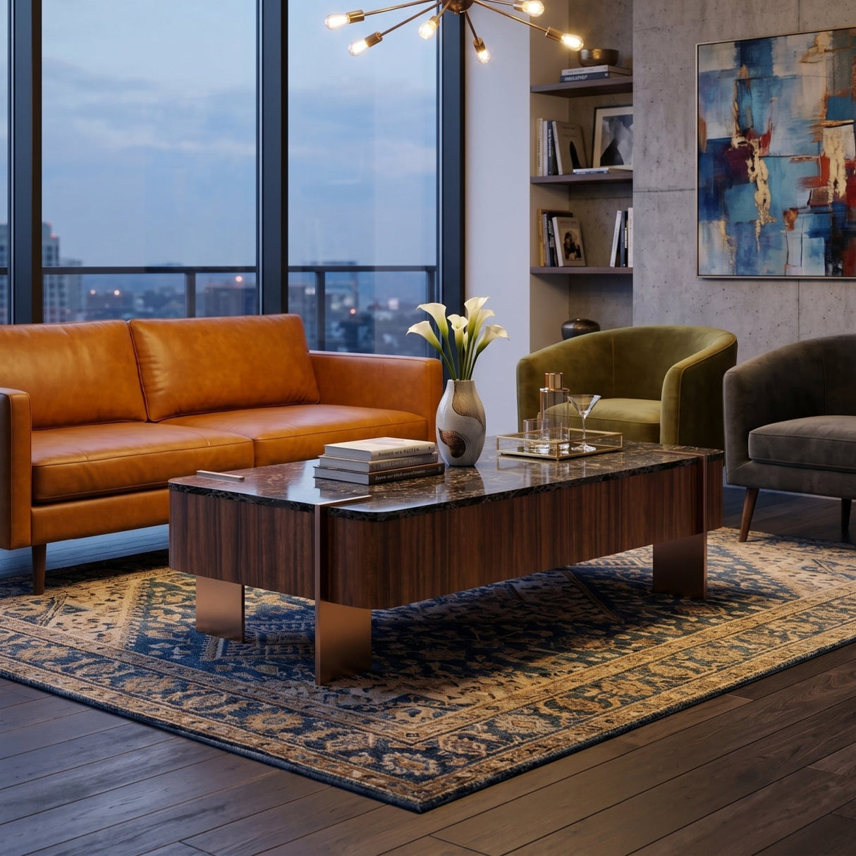 Rectangular Walnut Cocktail Table – Altura – alternate view 7