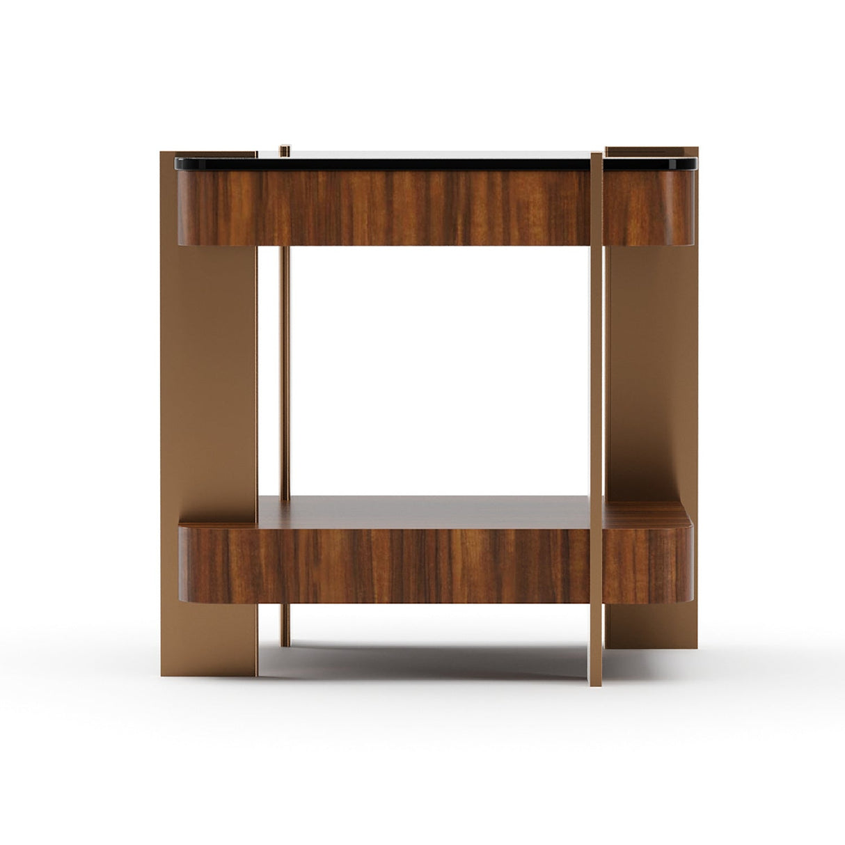 Smoked Walnut Square Side Table – Altura – alternate view 7