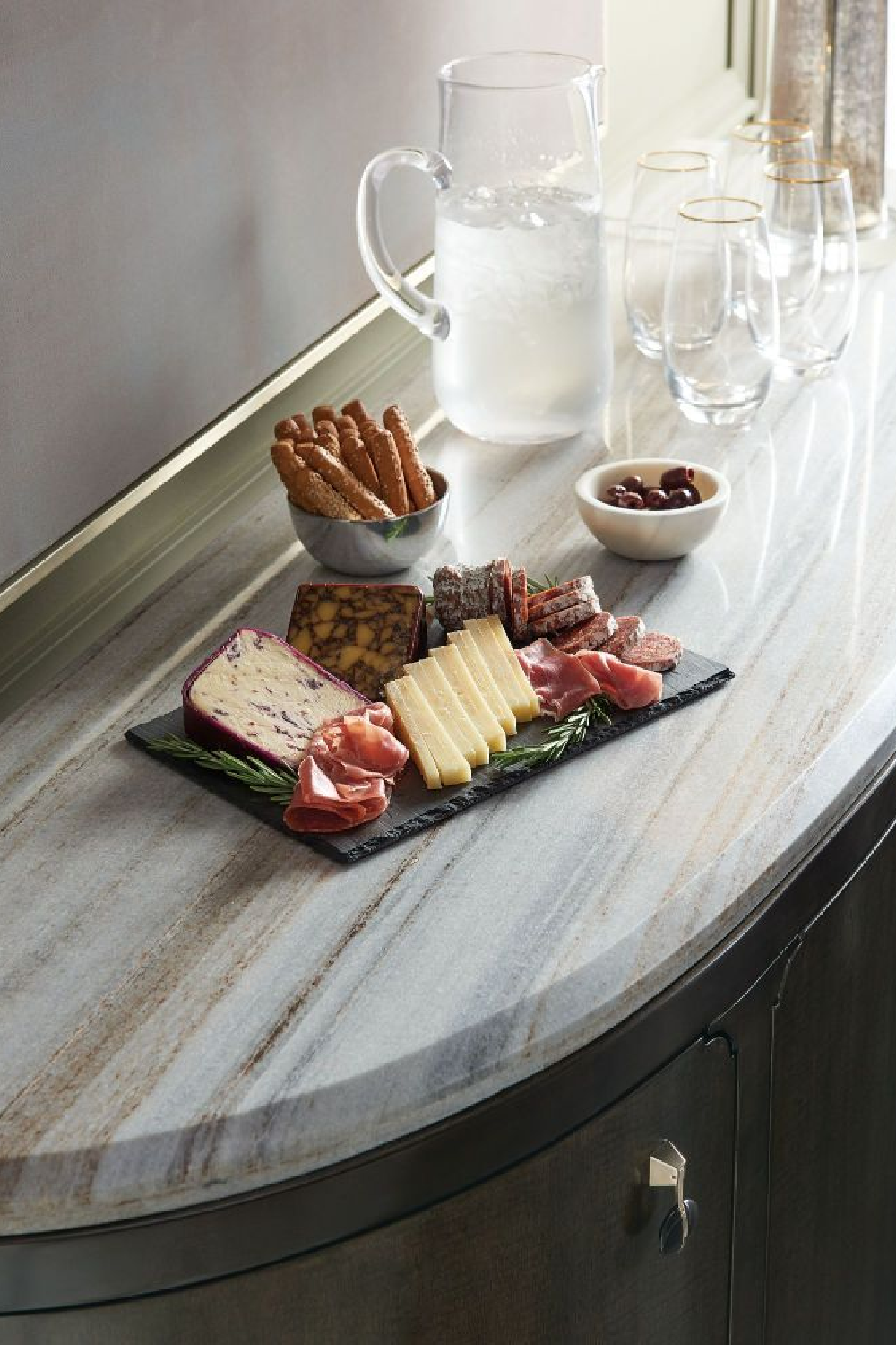 Black 4-Door Console Table | Caracole Serve Yourself | Oroa.com