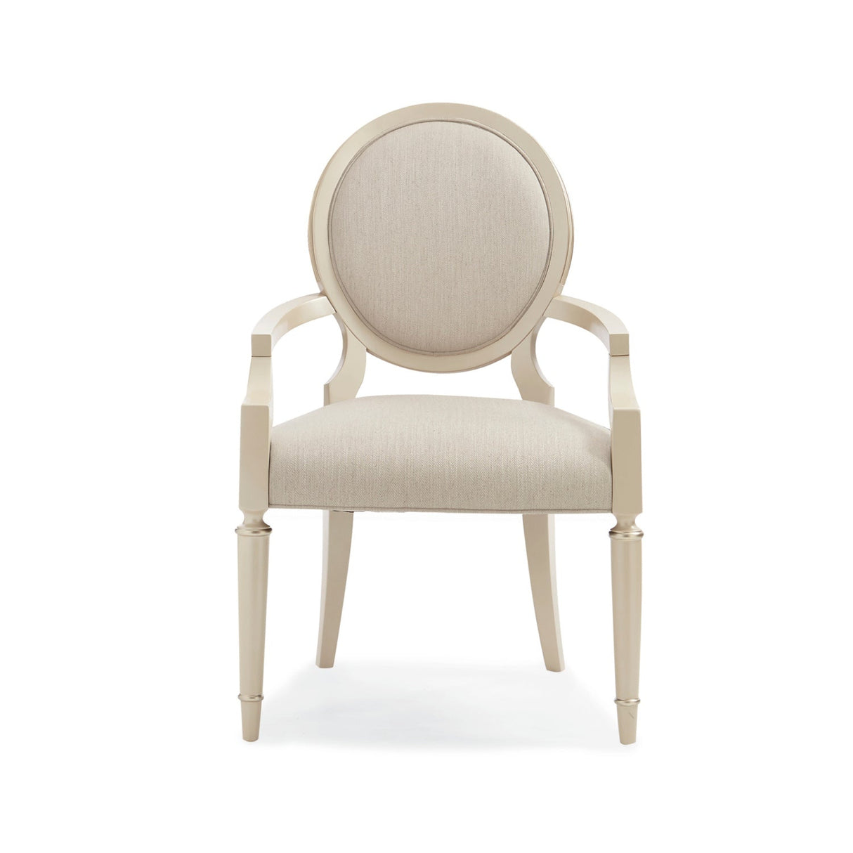 Modern furniture - White Round-Back Dining Chairs (2) - www.oroa.com
