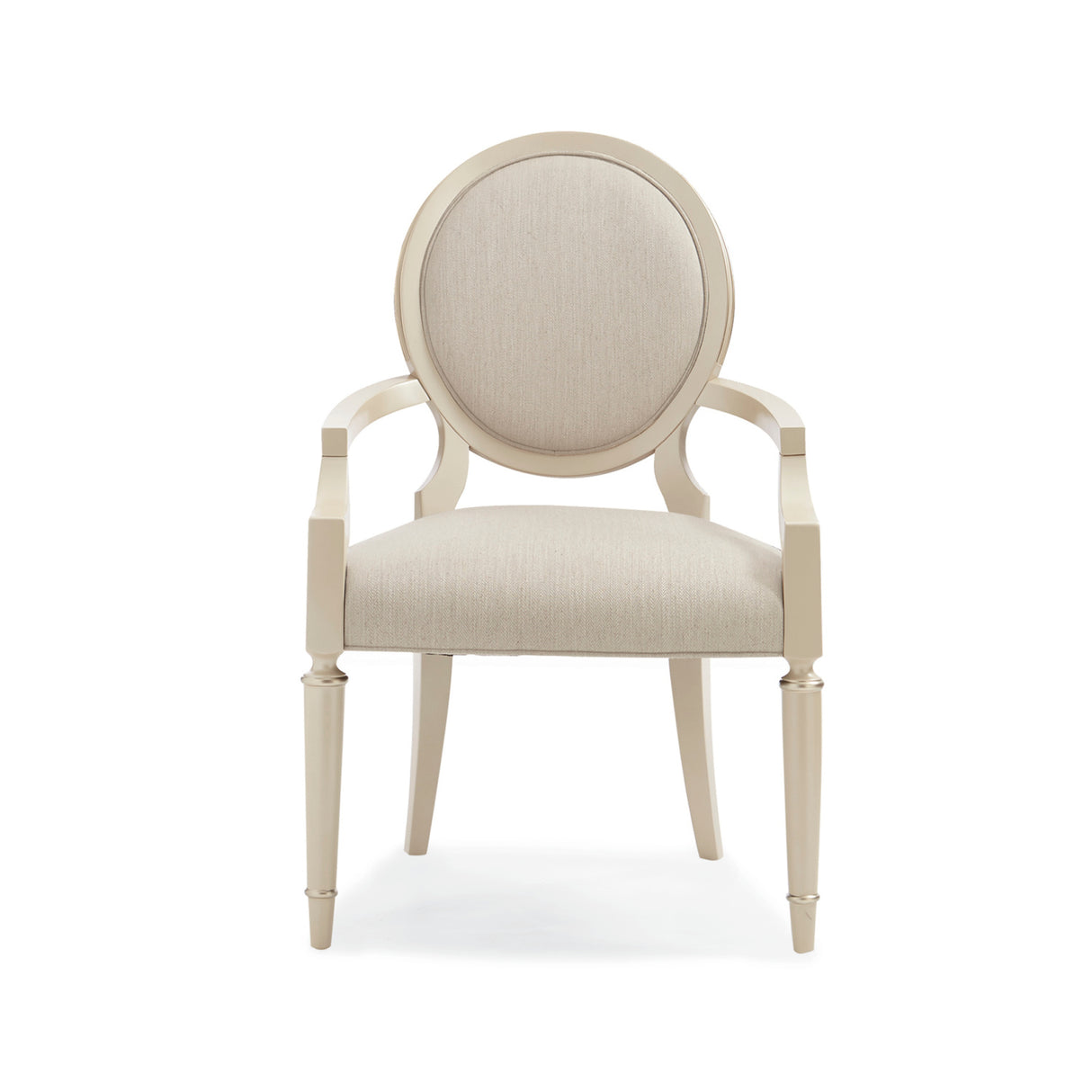 Modern furniture - White Round-Back Dining Chairs (2) - www.oroa.com
