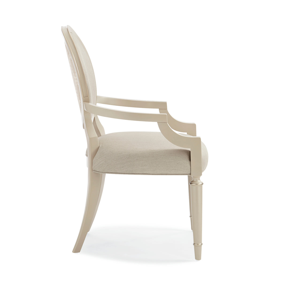 Modern furniture - White Round-Back Dining Chairs (2) - www.oroa.com