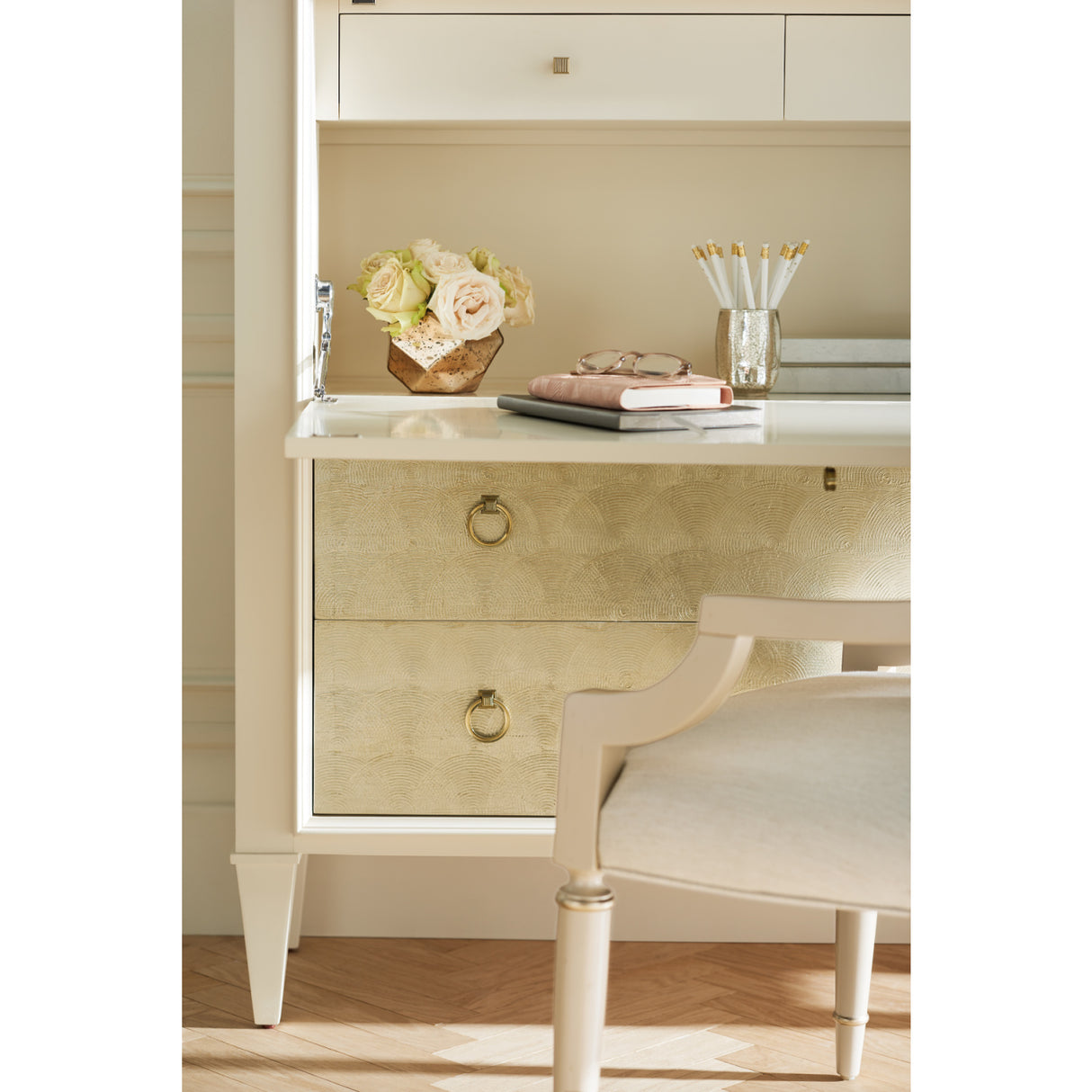 Modern furniture - White Round-Back Dining Chairs (2) - www.oroa.com