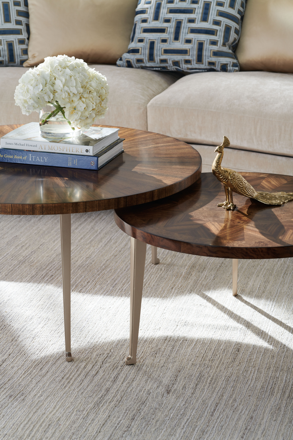 Round Wooden Coffee Table | Caracole A Whole Bunch | Oroa.com