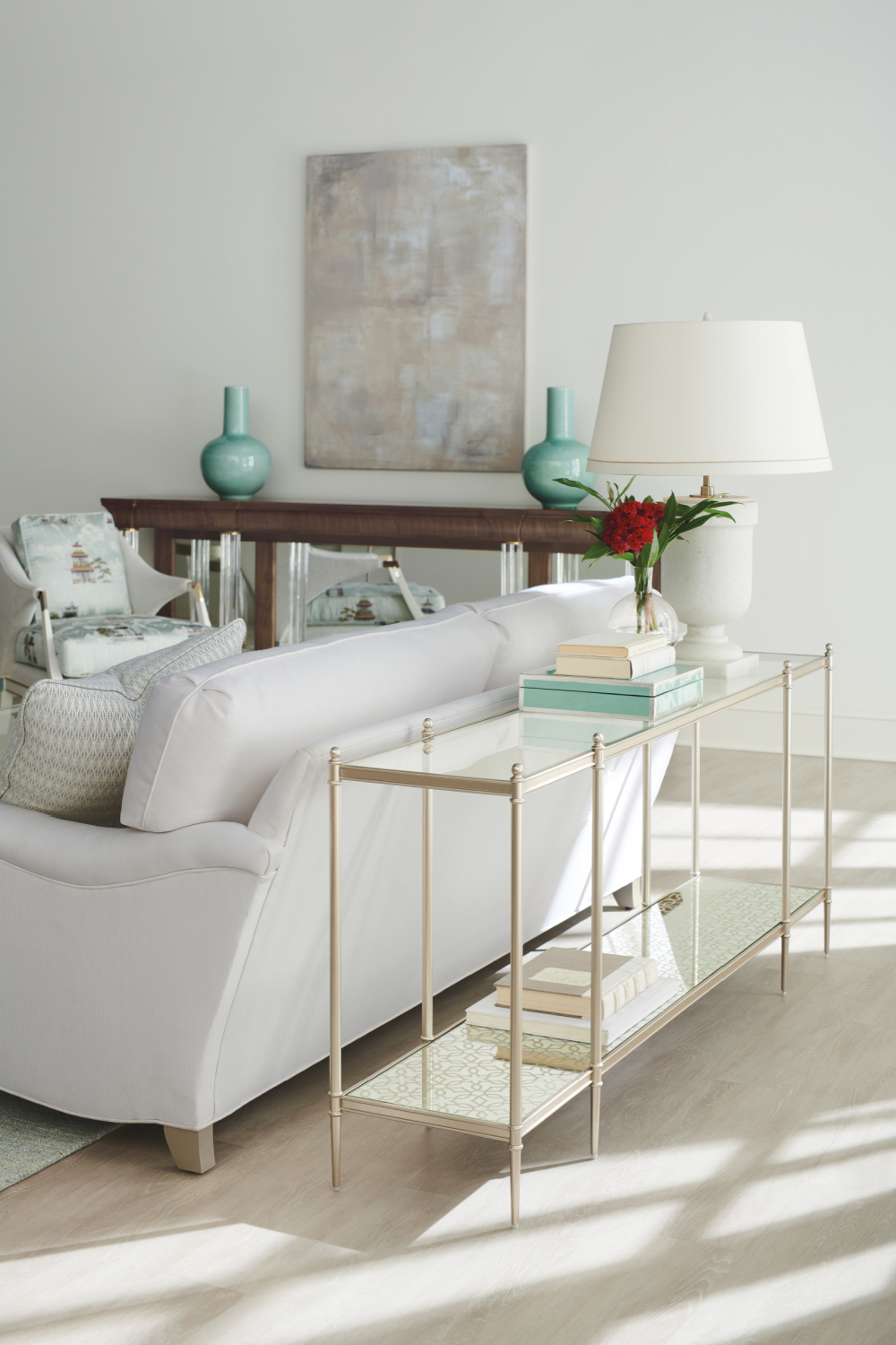 Glass Modern Console Table | Caracole Perfection | Oroa.com