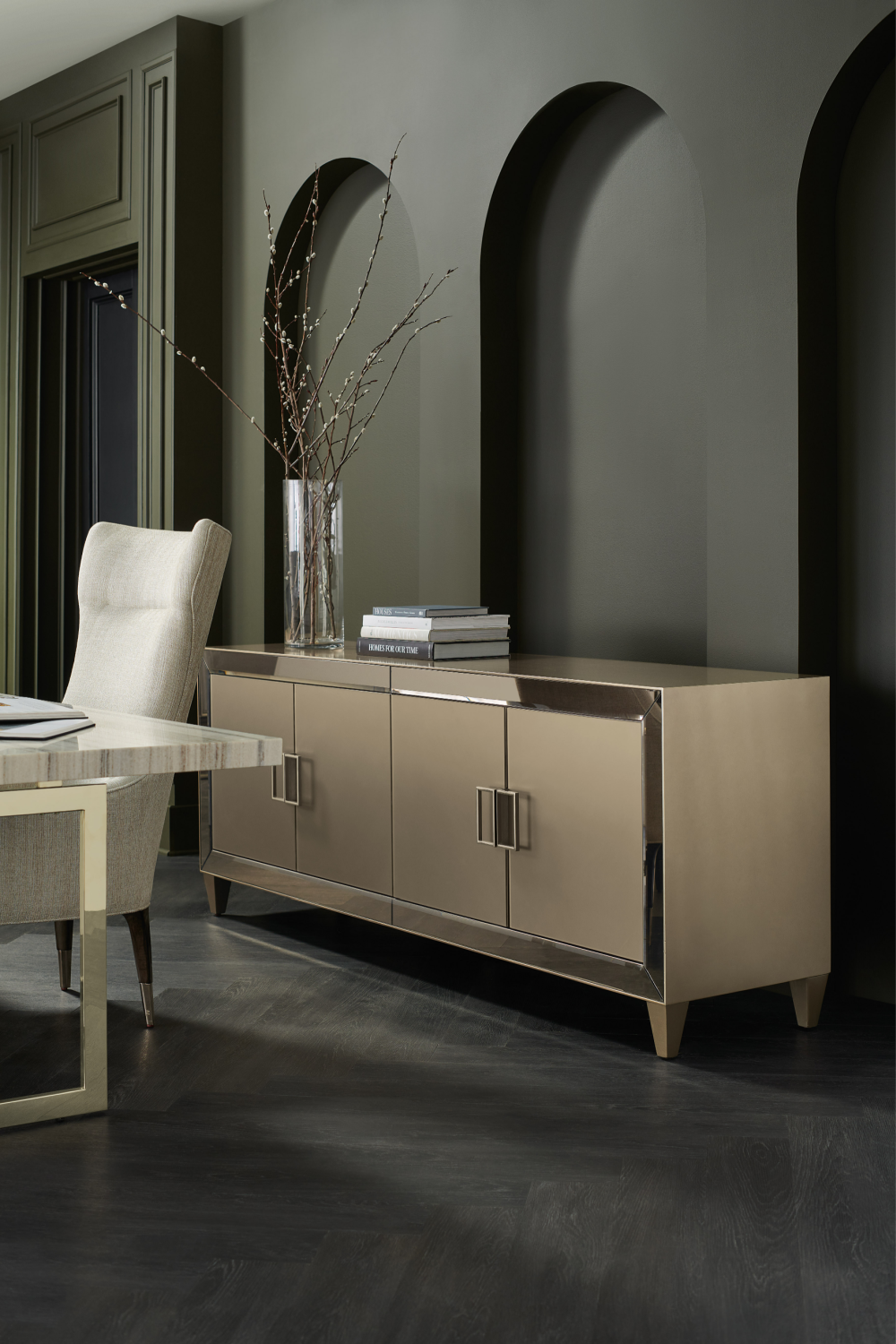Mirrored Modern Console | Caracole Mogul Oroa.com
