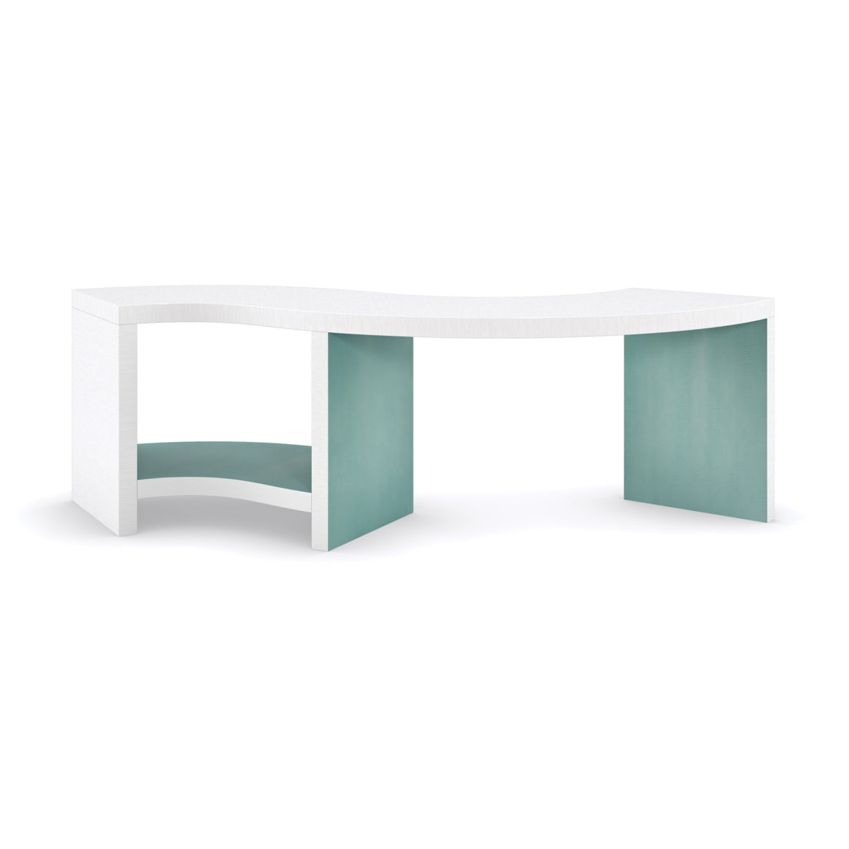 White S-Shaped Cocktail Table | Oroa.com