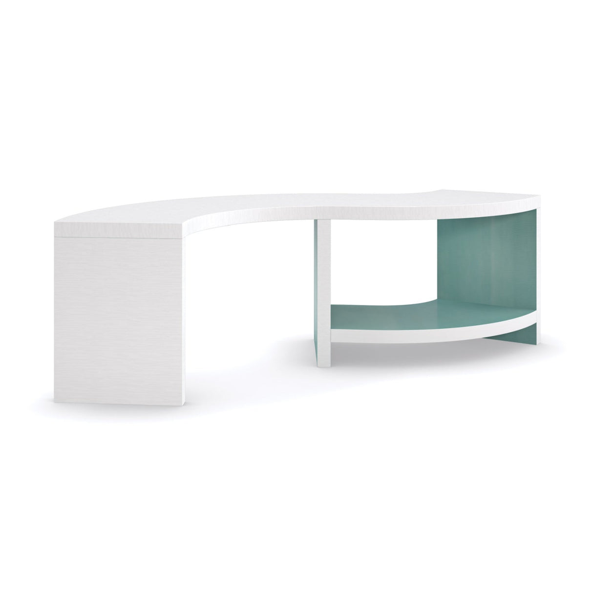 White S-Shaped Cocktail Table – Over Flow – alternate view 6