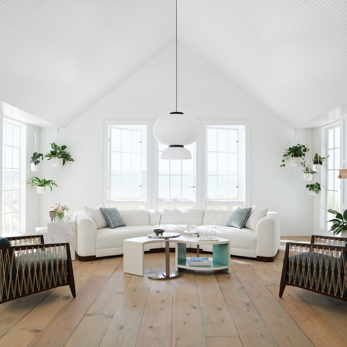 White S-Shaped Cocktail Table – Over Flow – alternate view 9