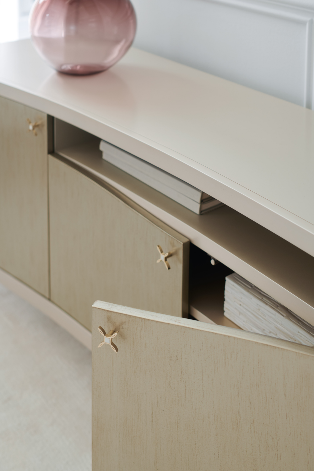 Silver Modern Media Cabinet | Caracole Full of Charm | Oroa.com