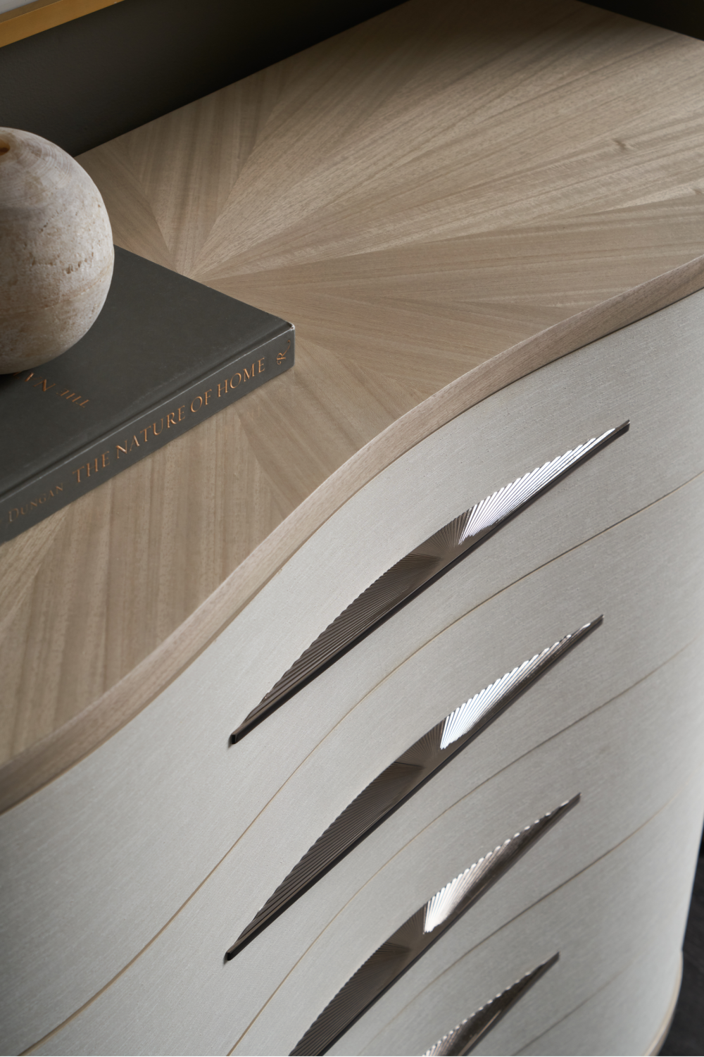 Vinyl Curved Dresser | Caracole Meandrous | Oroa.com