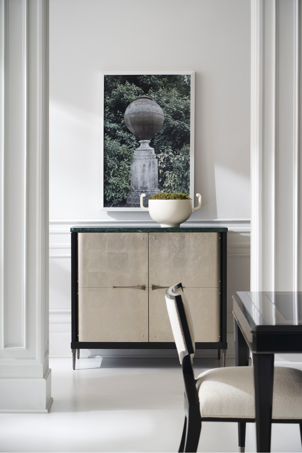 Ivory Chenille Dining Chair | Caracole First Chair | Oroa.com