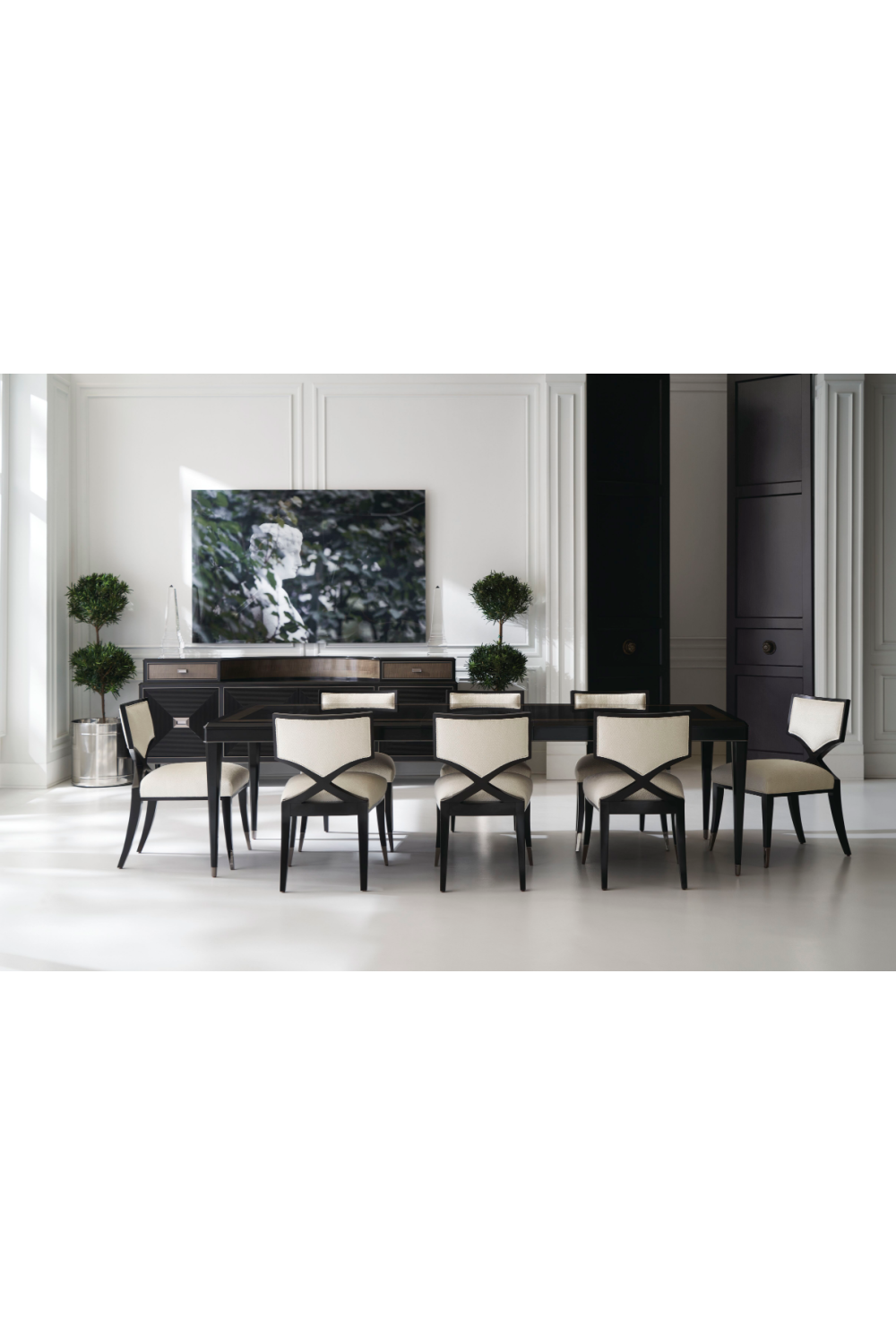 Ivory Chenille Dining Chair | Caracole First Chair | Oroa.com