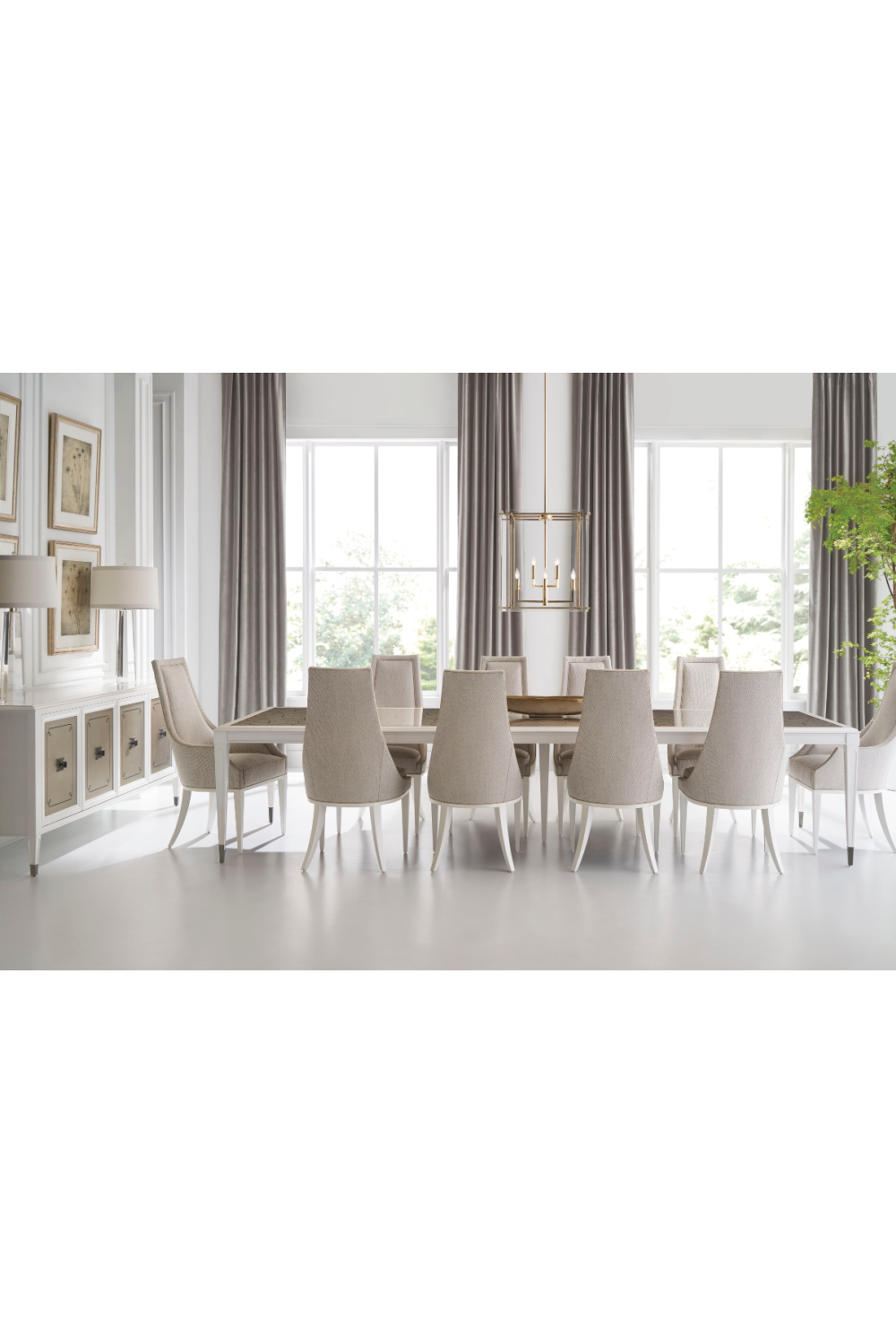 Tapered Back Side Chair | Caracole Tall Order | Oroa.com