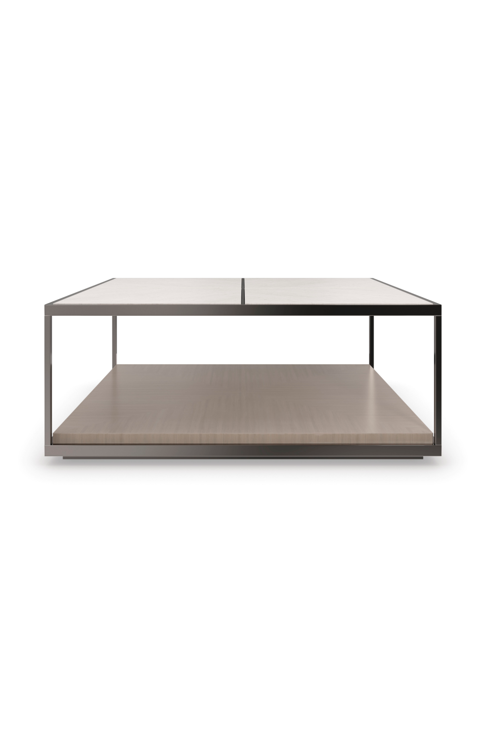 Cream Travertine Cocktail Table | Caracole Cartesian | Oroa.com