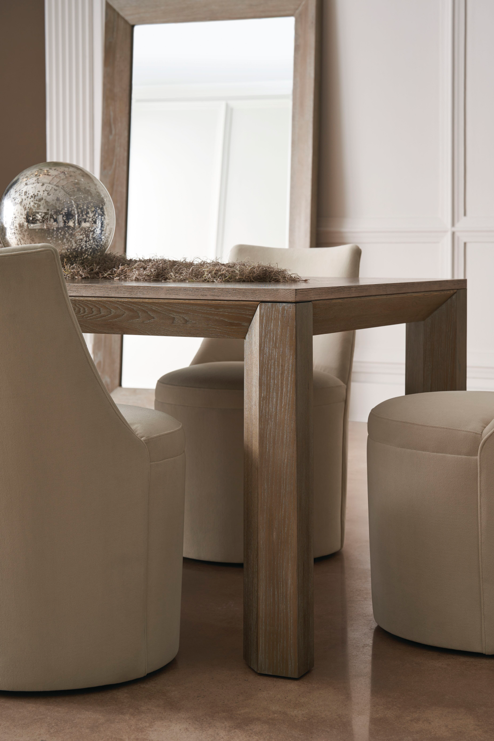 Sculptural Modern Dining Chair | Caracole Barrel Roll | Oroa.com